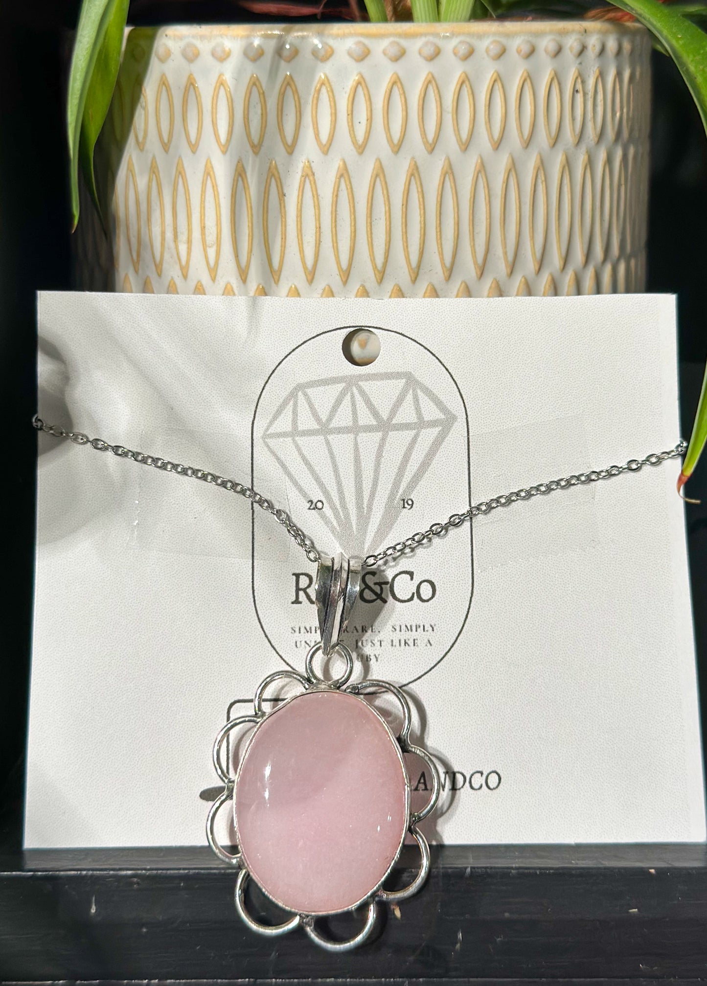 Rose quartz necklaces