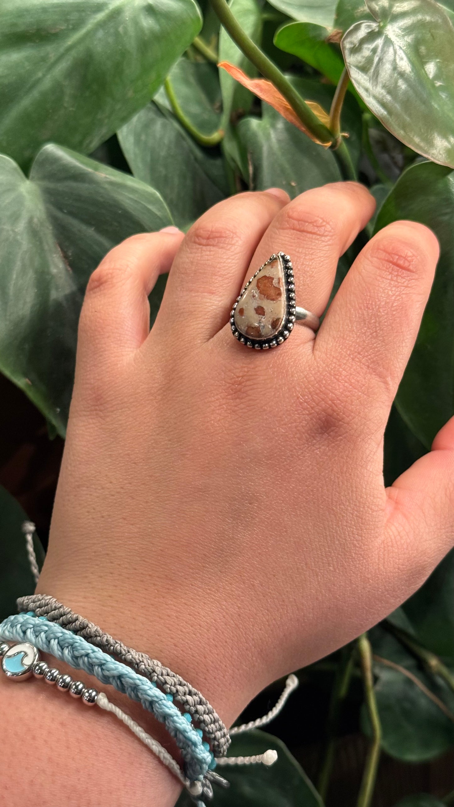 Asteroid jasper Jasper Adjustable ring