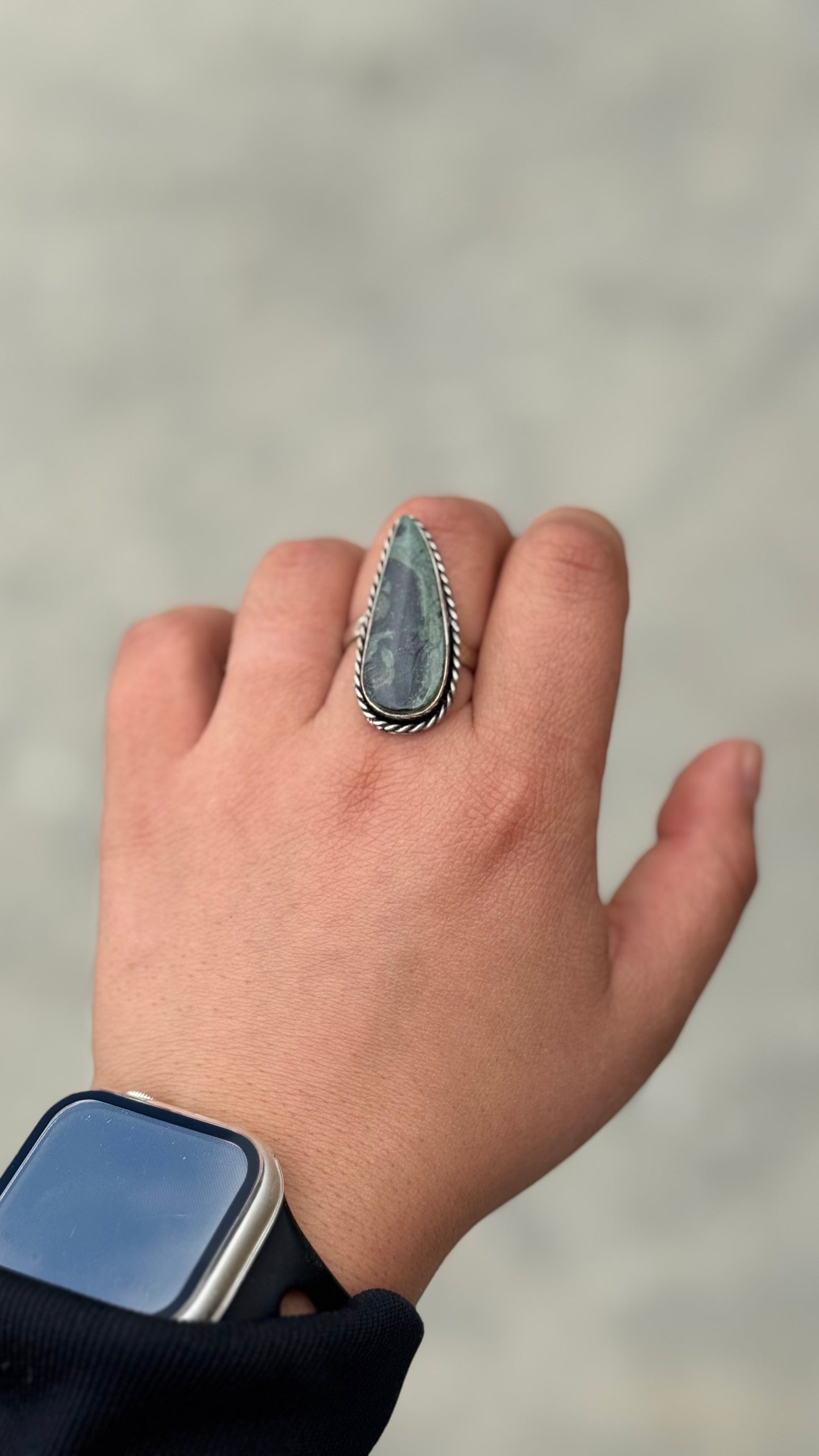 Galaxy Jasper Adjustable ring