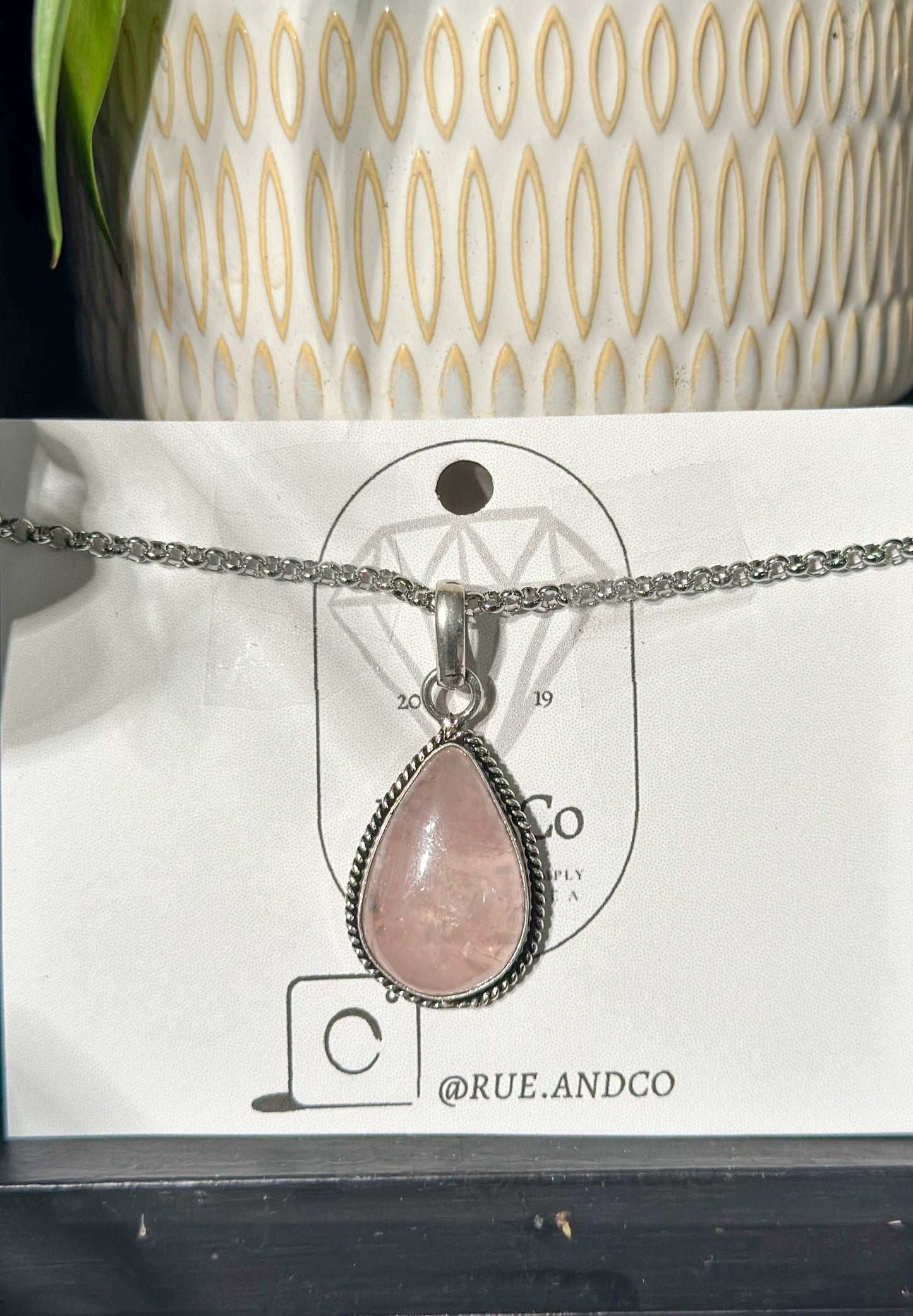 Rose quartz necklaces