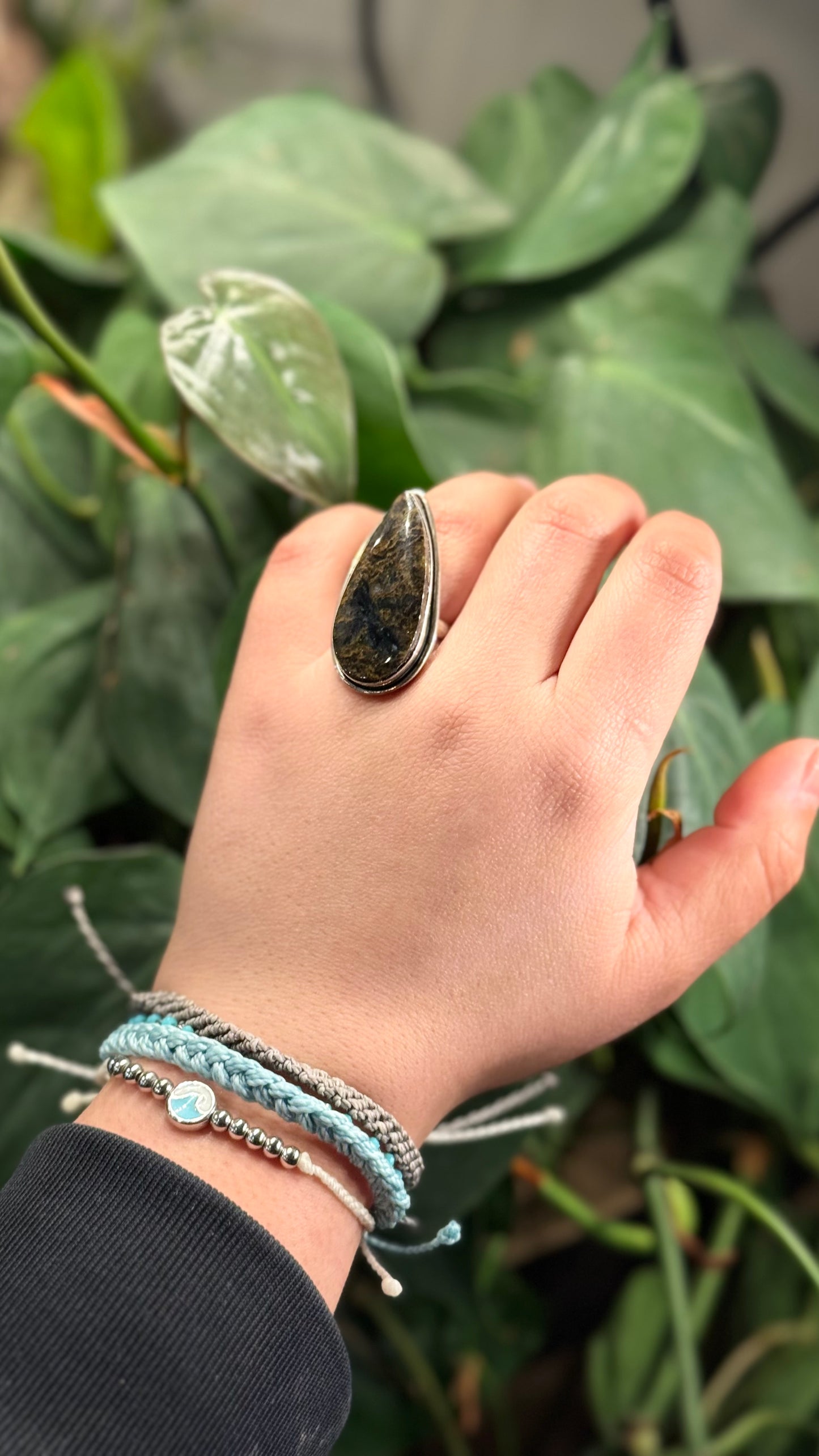 Bumblebee Jasper Adjustable ring