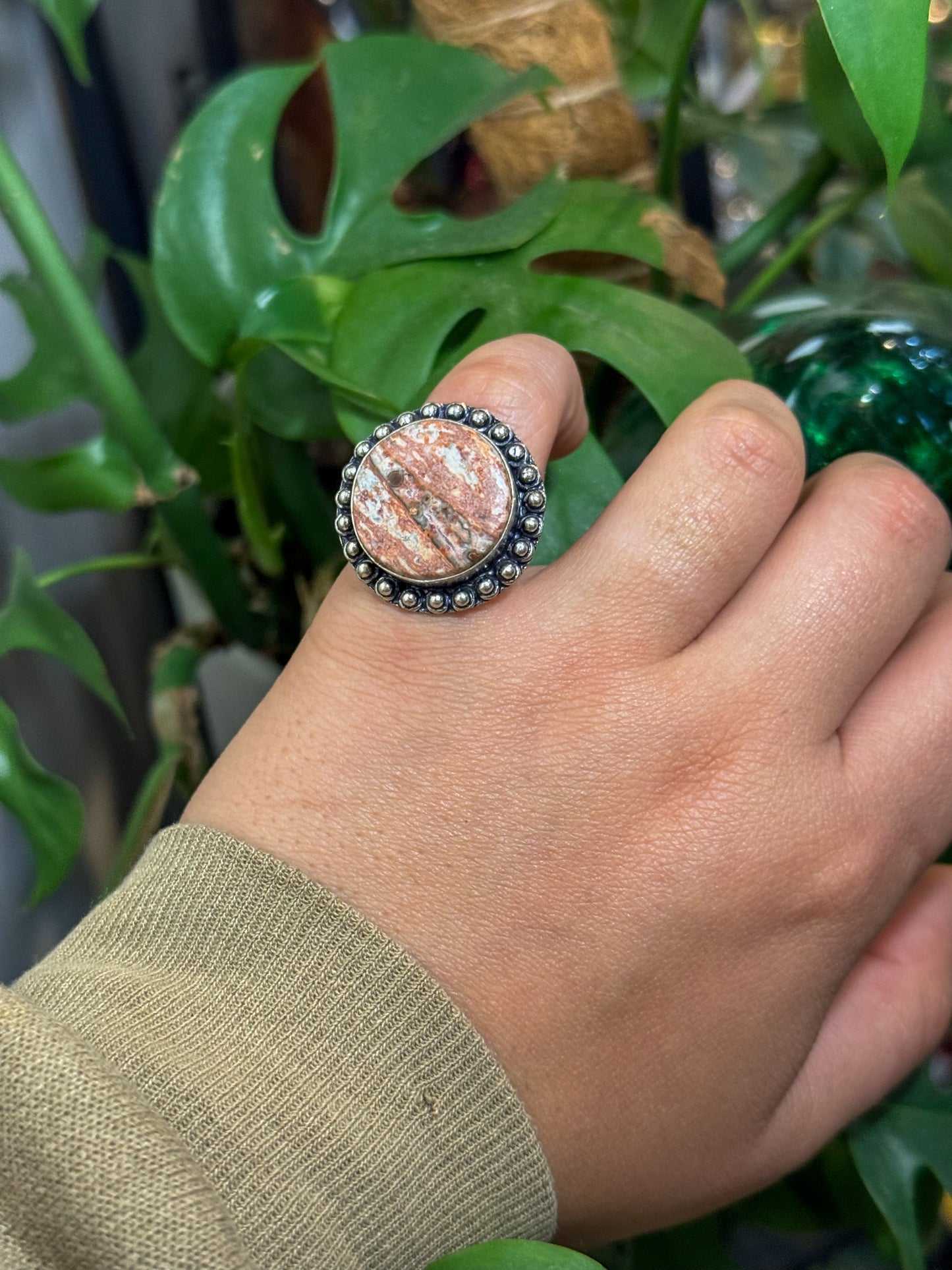Size 6. Stone ring