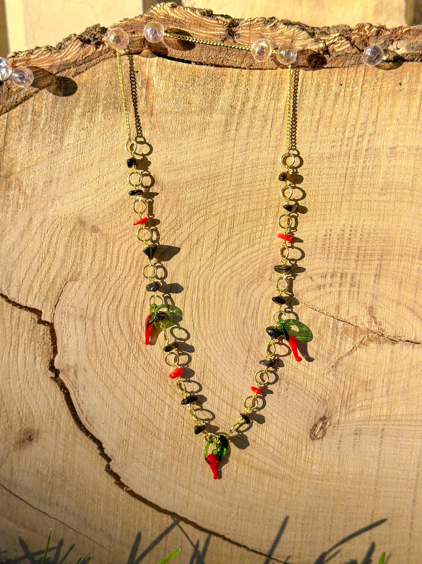 Hot chili pepper charm necklace