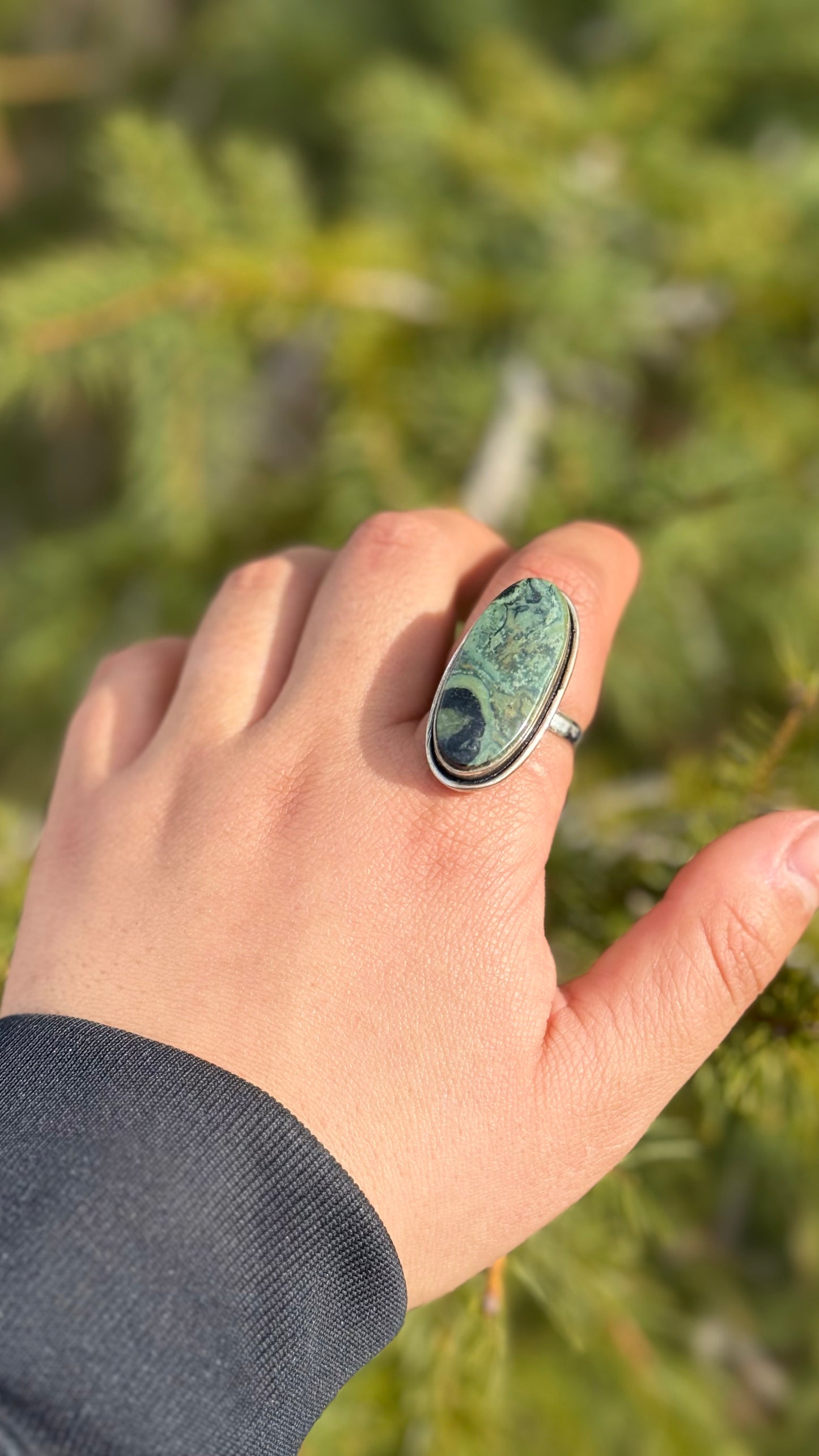 Galaxy Jasper Adjustable ring