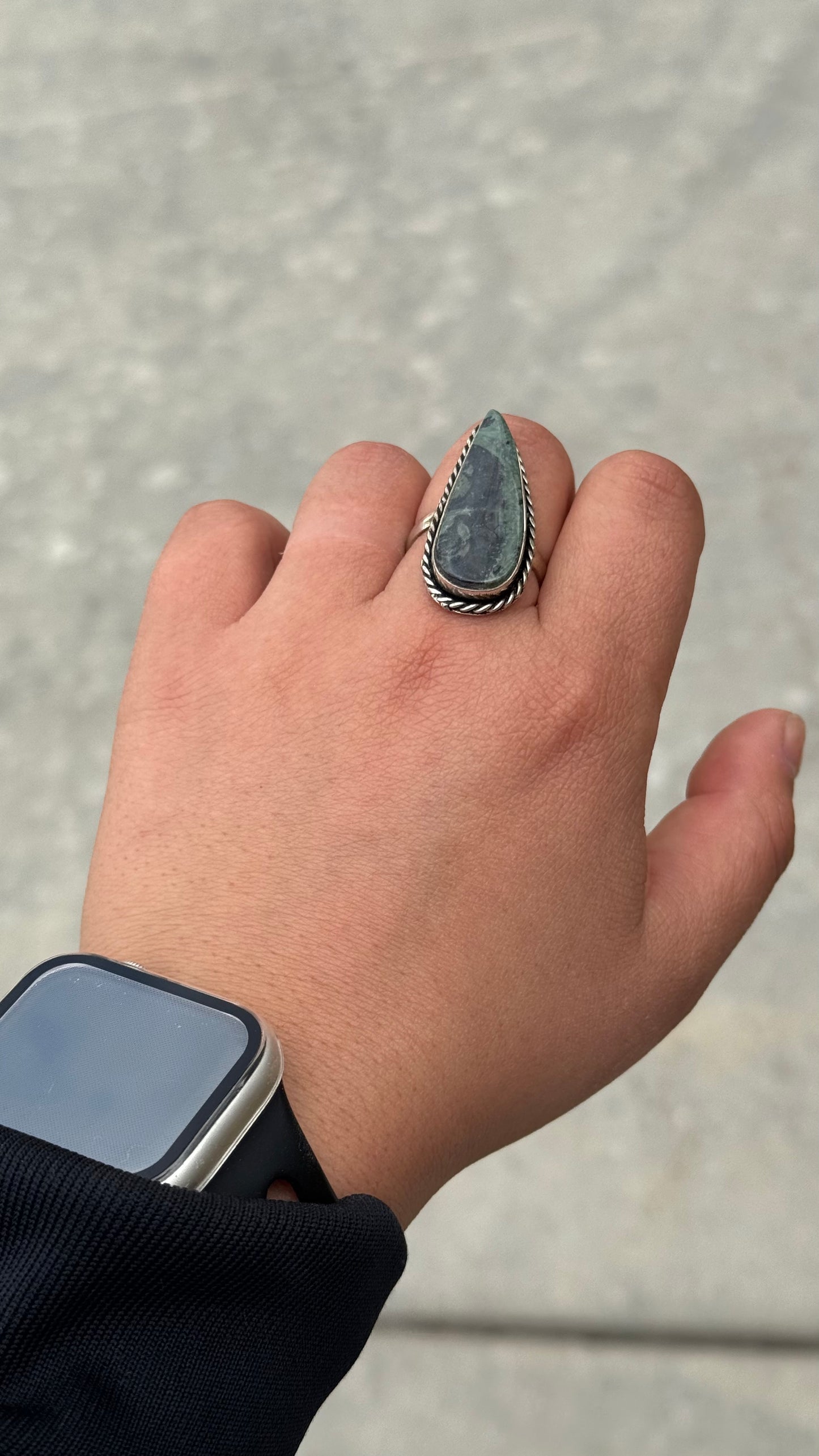 Galaxy Jasper Adjustable ring