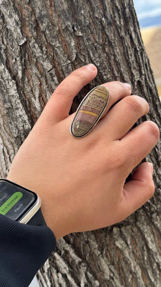 Apple valley jasper Adjustable ring