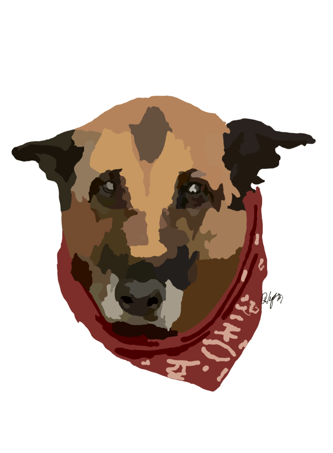 Custom pet portrait