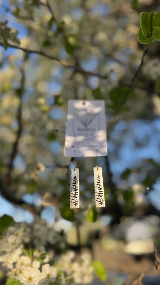 Pine tree earrings