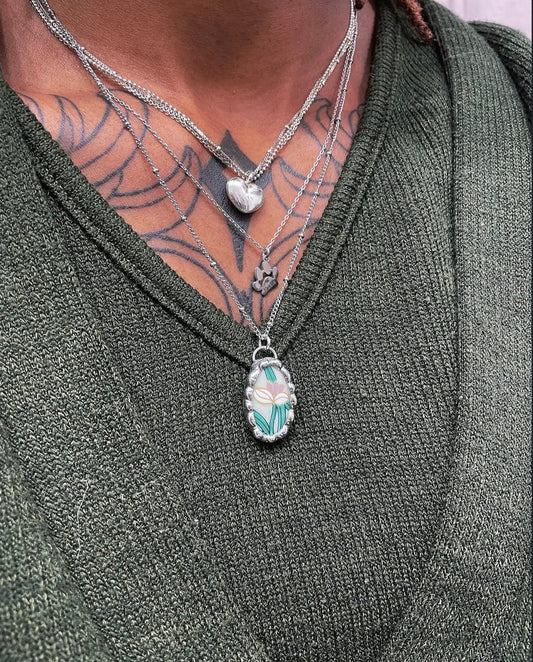 Custom broken plate jewelry