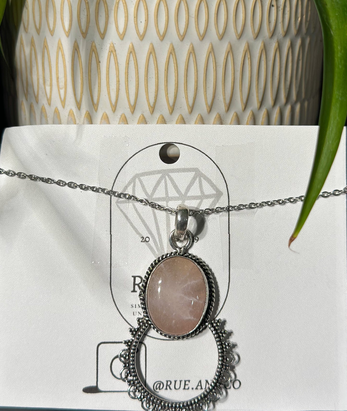 Rose quartz necklaces