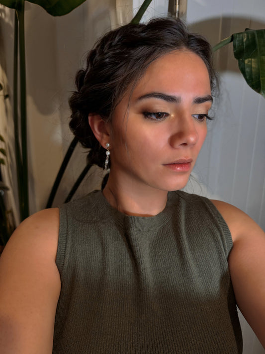 Pearl drop earrings