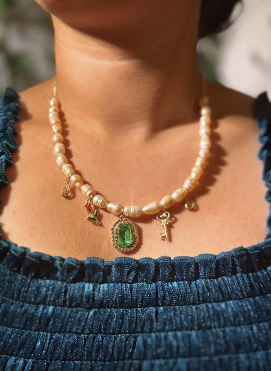 Bridgerton charm necklace