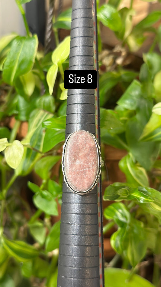 Size 8 stone ring