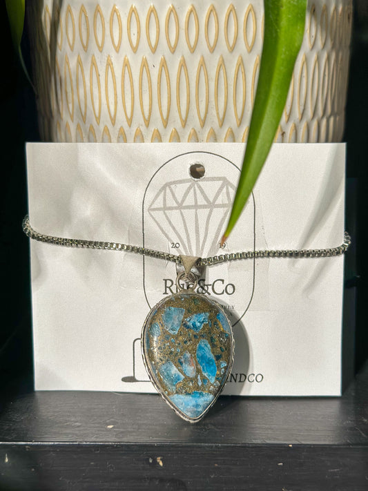 Blue Apatite necklace