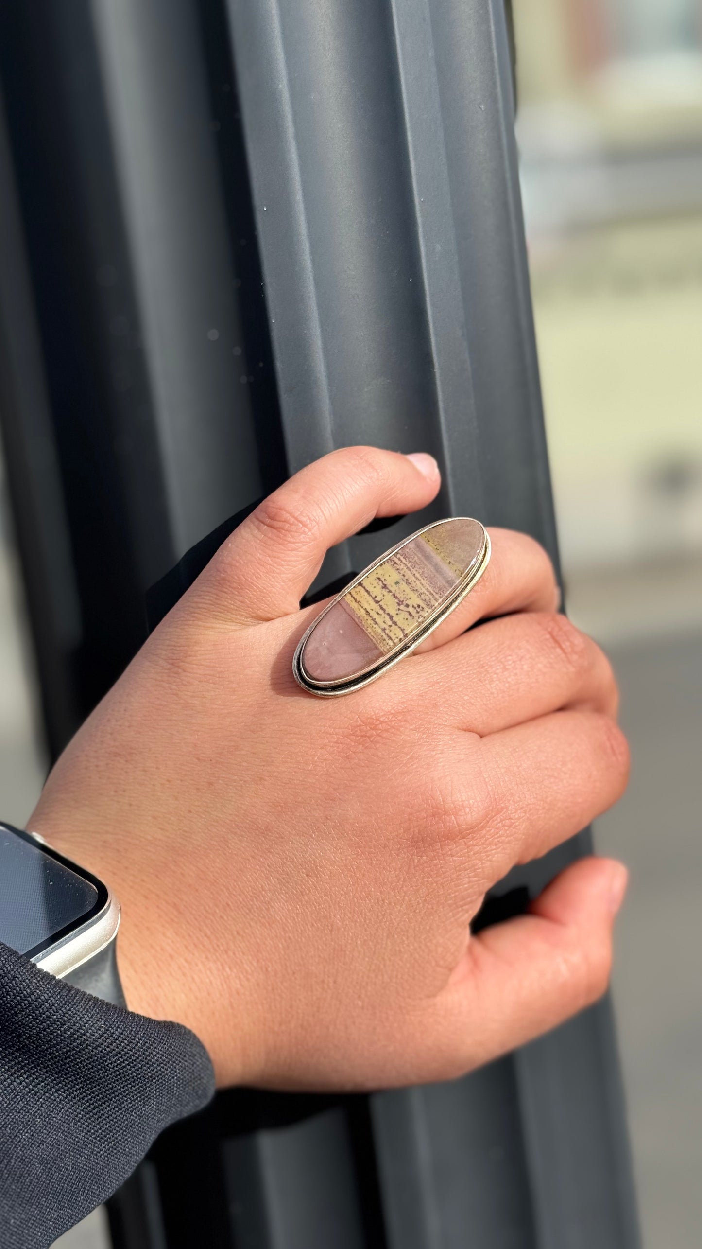 Apple valley jasper Adjustable ring