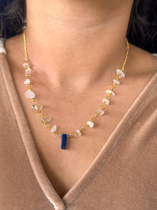 Sodalite charm necklace