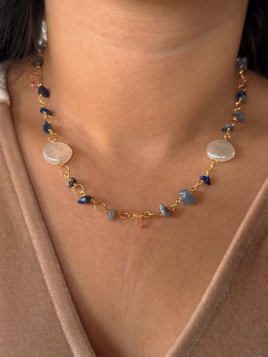 Two moons necklace
