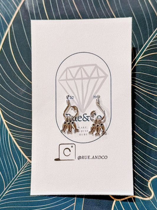 Fish hook earrings